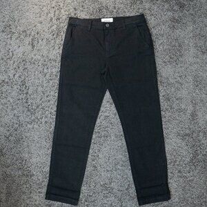 Current/Elliott The Confidant Slim Tapered Pants Clean Black NWT Size 27 $198
